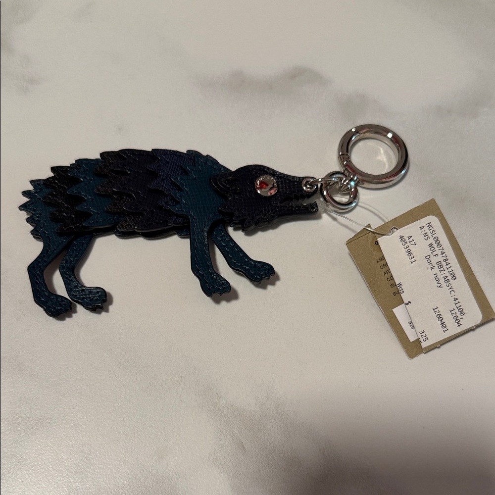 Black and Blue Animal Keychain